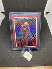2025 Rookies & Stars Thrillers #20 TreVeyon Henderson RC RED PLAID PRIZM SP