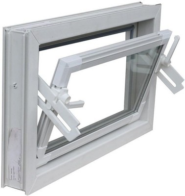 Kellerfenster weiß 600 x 300mm Isolierverglasung 3.3