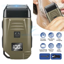 Men's USB Electric Shaver Trimmer Razor Rechargeable Hair Beard Shaving Machine