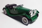 Vintage Matchbox Lesney Models of Yesteryear #Y-1 1936 Jaguar SS 100 in Green