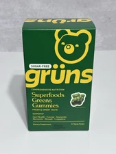 Gruns Adult Sugar-Free Superfoods Greens Gummies 96ct/12 Servings Fresh & Sweet
