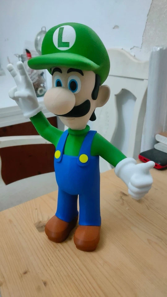 Super Mario Giant Luigi 30cm Figure - Nintendo Ornamental/Collectable Statue - Image 3 of 4