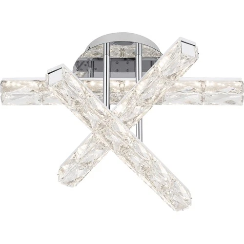 Quoizel PCCME1718 Comet 18"W LED Semi-flush Ceiling Fixture - Chrome - Picture 5 of 8