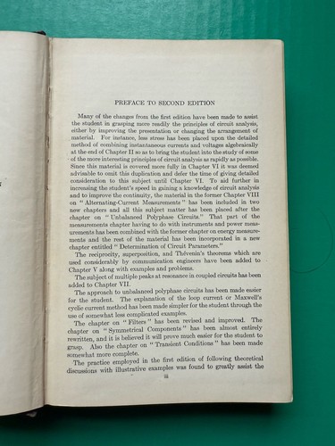 Alternating Current Circuits (1943) 2nd Ed. Kerchner & Corcoran HC G - Imagen 7 de 10