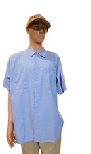 Red Kap Men's Short Sleeve Industrial Work Shirt SP24LB5 Light Blue XL-SS