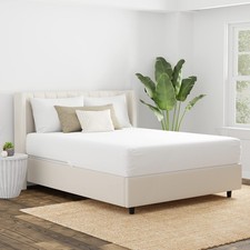 AllerEase Cotton Fresh Mattress Protector - Twin Size Cotton Zip Flexfit Wate...