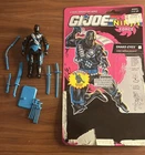 SNAKE EYES 1992 GI Joe Ninja Force Complete With CARDBACK AND WEAPONS