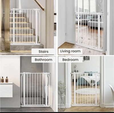 BalanceFrom Easy Walk-Thru Safety Gate for Doorways and Stairways Auto Close