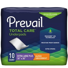 Prevail Total Care Underpads Heavy Absorbency 30 X 36" 10 ct