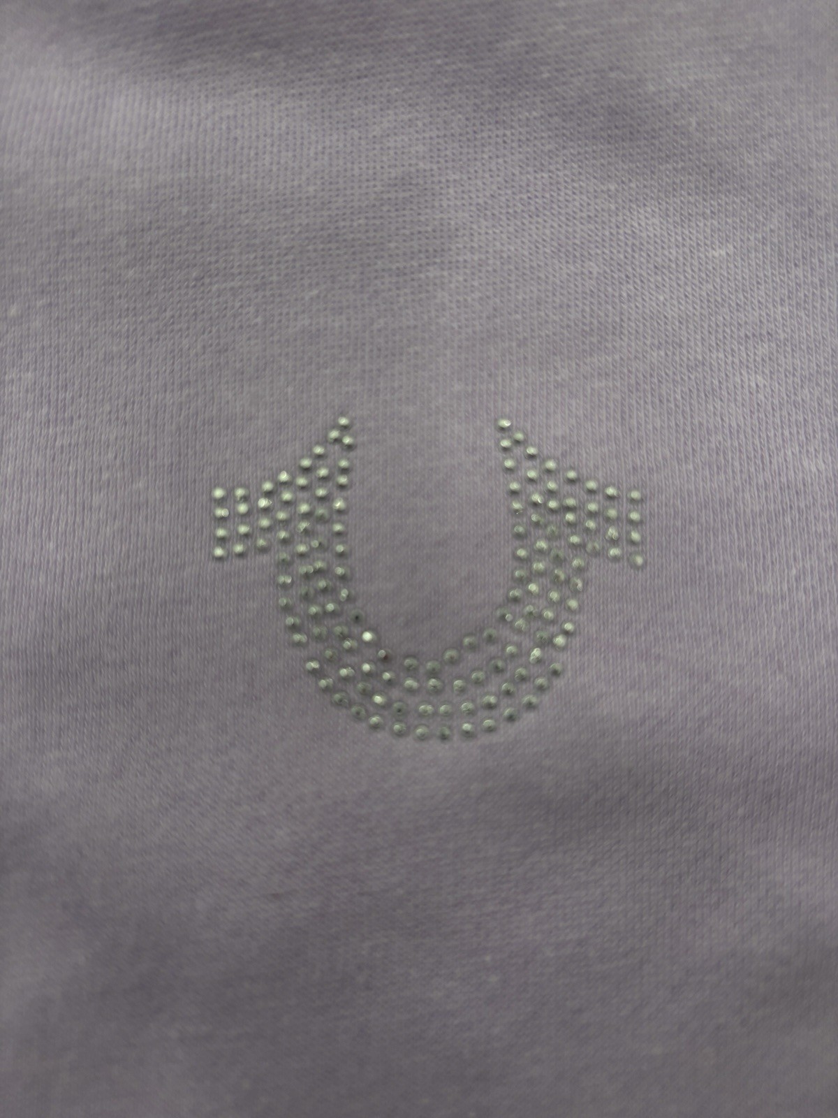 Women’s Medium True Religion Lilac Crystal Horseshoe Medium Zip Hoodie thumbnail 2