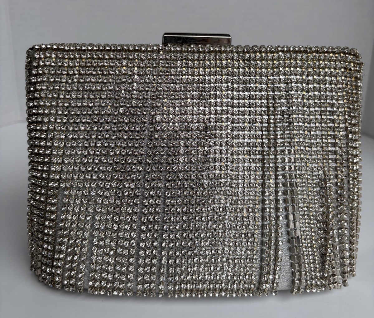 Rhinestone Dangling String Evening Handbag Purse … - image 1