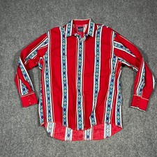 Wrangler Shirt Mens XL Aztec Print Brushpoppe...