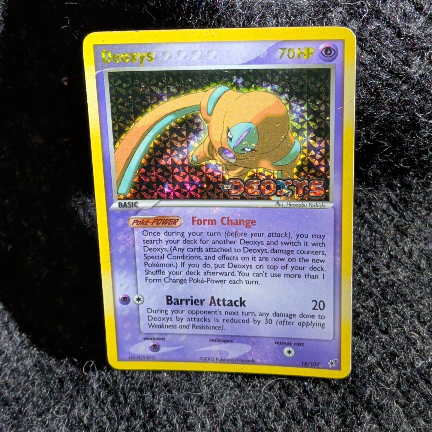 Deoxys 18/107 Defense Forme EX Deoxys Pokemon Card Reverse Holo Foil Rare HP