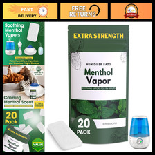Extra Strength Menthol Eucalyptus Humidifier Pads - 20 Pack Universal Vapor Pads