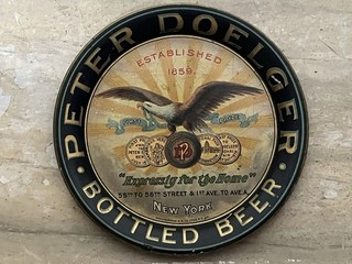Pre Prohibition Peter Doelger Vintage Bottled Beer Tip Tray Free Shipping