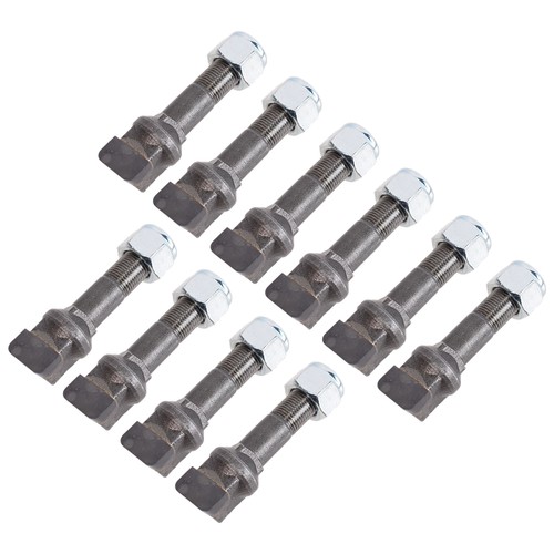 10 Pack FOR Carlton Long Side Offset Stump Grinder Teeth With Nut 00450130