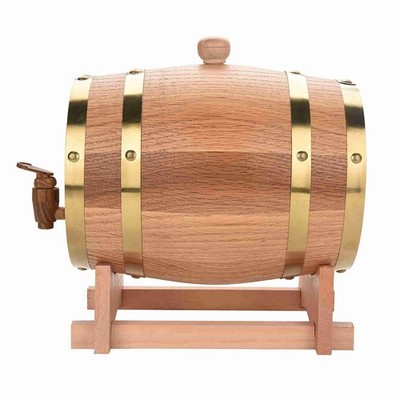 Vintage Wood Oak Barrel For Beer
