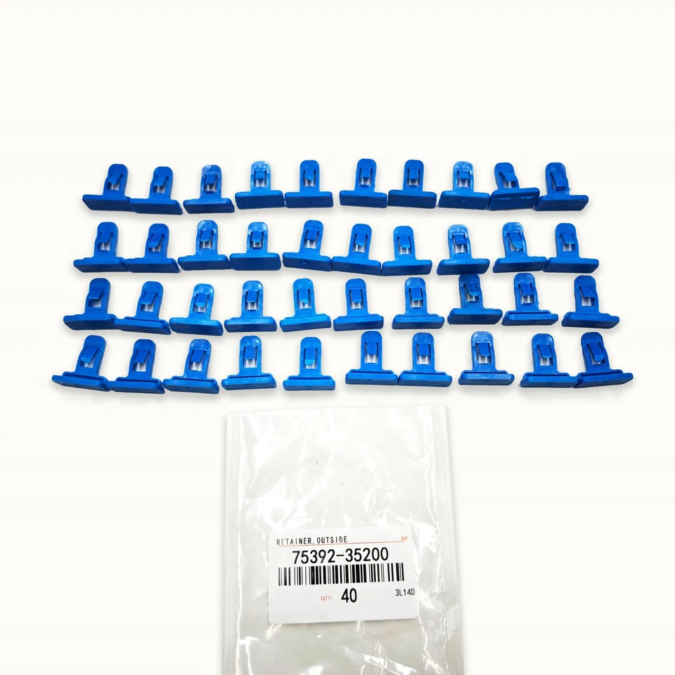 40Pack Bumper Moulding Clips Retainer Fastener For Toyota Replaces 75392-35200 A - Imagem 2 de 4