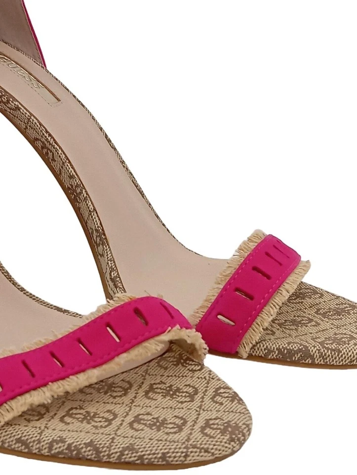 GUESS Sandalias de tacón alto Mujeres Sandalias de tacón Talla EU 39 rosa - Imagen 3 de 4