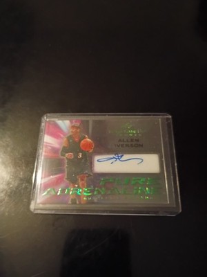 2025 Leaf ITG Pure Adrenaline Green #PA-AI1 ALLEN IVERSON AUTOGRAPH  1/3