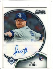 2011 Bowman Sterling Alex Cobb Rookie Auto RC