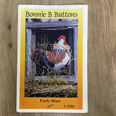 Bonnie Country Creations - Rooster ''Early Riser'' 19'' cloth doll pattern