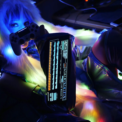 Cyberpunk Hatsune Miku inspired Cosplay light up sleeve panel vocaloid 2077
