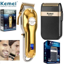 KEMEI Cordless KM-1986 All-metal Professional Clippers Hair Trimmer Barber 1071