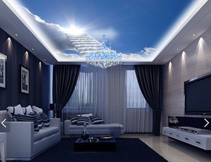3d Sun Cloud Stair 8 Ceiling Wallpaper Murals Wall Print Decal