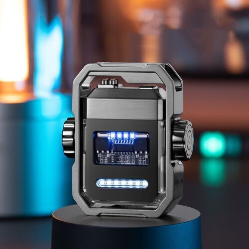 USB Rechargeable Dual Arc Lighter – Windproof Electric Gyroscope Spin Design - Picture 12 of 16