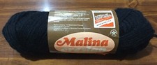 Vintage Black 0841 Malina Creslan Acrylic Yarn 1 Skein 3 Oz Made In USA