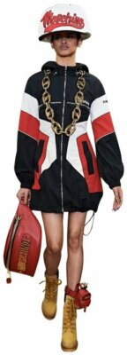 AW20 MOSCHINO Couture Jeremy Scott OVERSIZEDGIGANTIC MACRO SNAPBACK LOGO HAT NYC