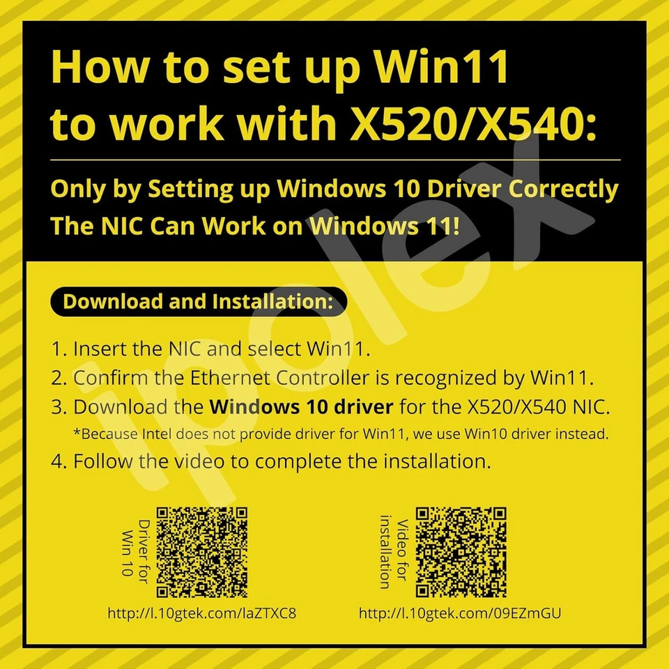 Intel X540 10Gbe Dual Rj45 Network Adapter Pcie Low Profile High Performance - Image 2 of 4