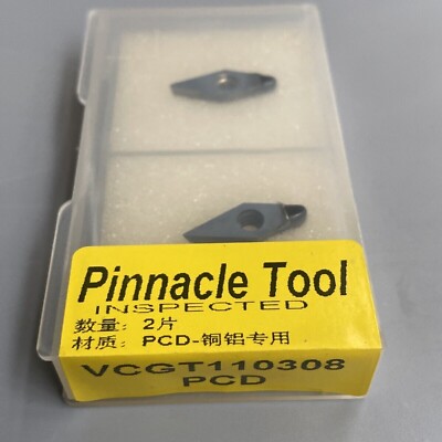 2pcs VCGT110308 PCD polycrystalline diamond PCD VCGW222 PCD Turning insertion