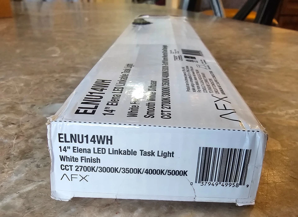 AFX ELNU14WH  14" LED Linkable Task Light, White  READ missing small parts - Image 2 of 4