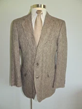 KUPPENHEIMER BROWN TWEED WOOL BLEND 2 BUTTON SPORT COAT 40R