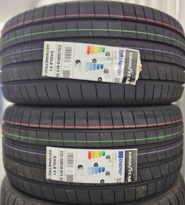 2X NEW GOODYEAR F1 EAGLE ASYMMETRIC 6 235/35 ZR19 XL 91Y TYRES 235