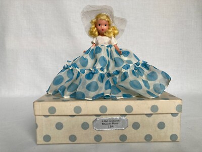 Nancy Ann Storybook Doll #194, A Girl for August, Bisque,Socket Neck, Frzn Legs