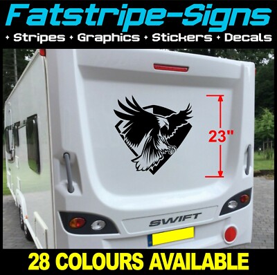 ADLERKOPF FREI VOGEL FALKE WOHNWAGEN AUFKLEBER GRAFIK DECALS WOHNMOBIL CAMPER VAN