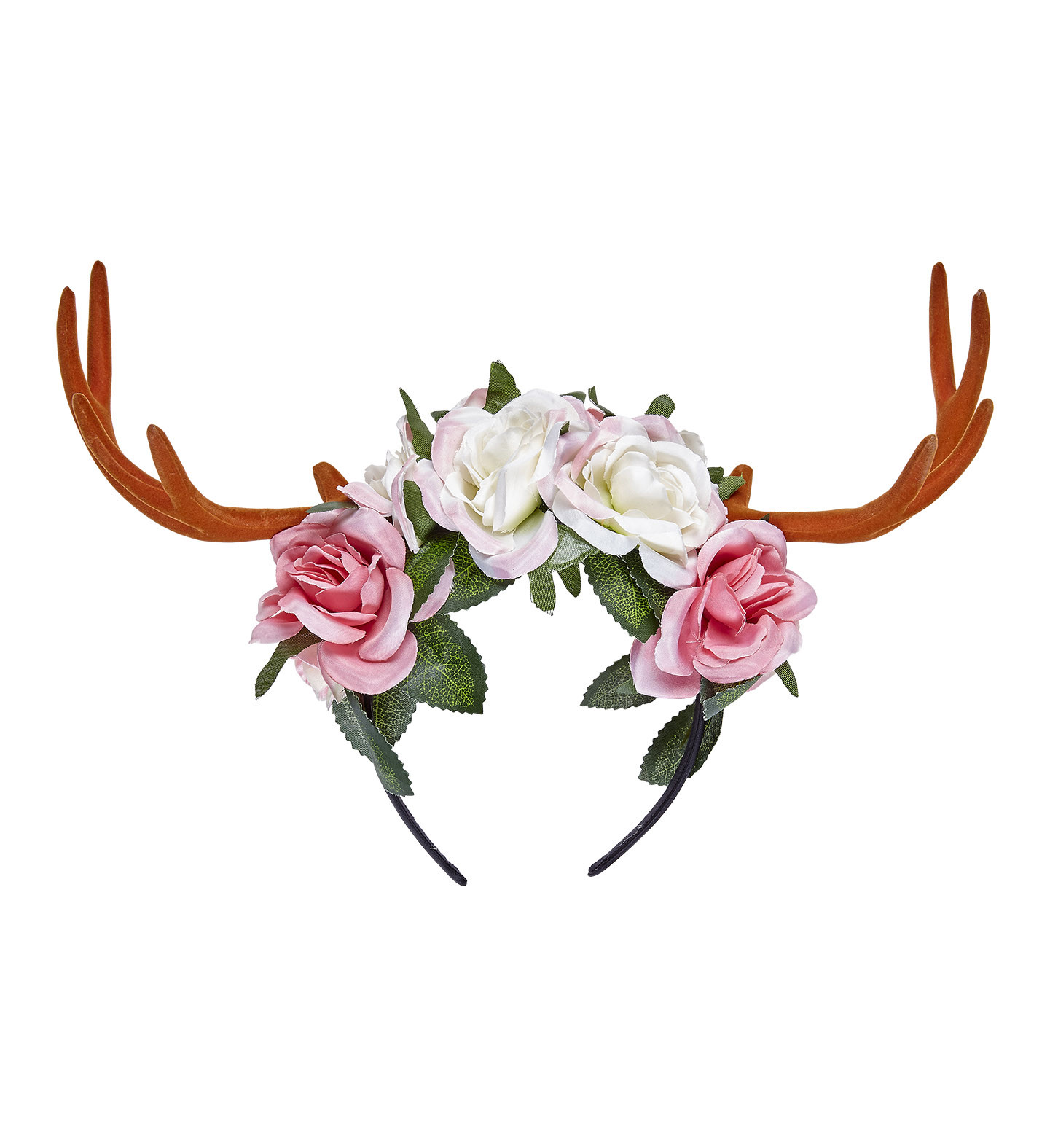 CORNA CERVO CON FIORI NATALE CARNEVALE