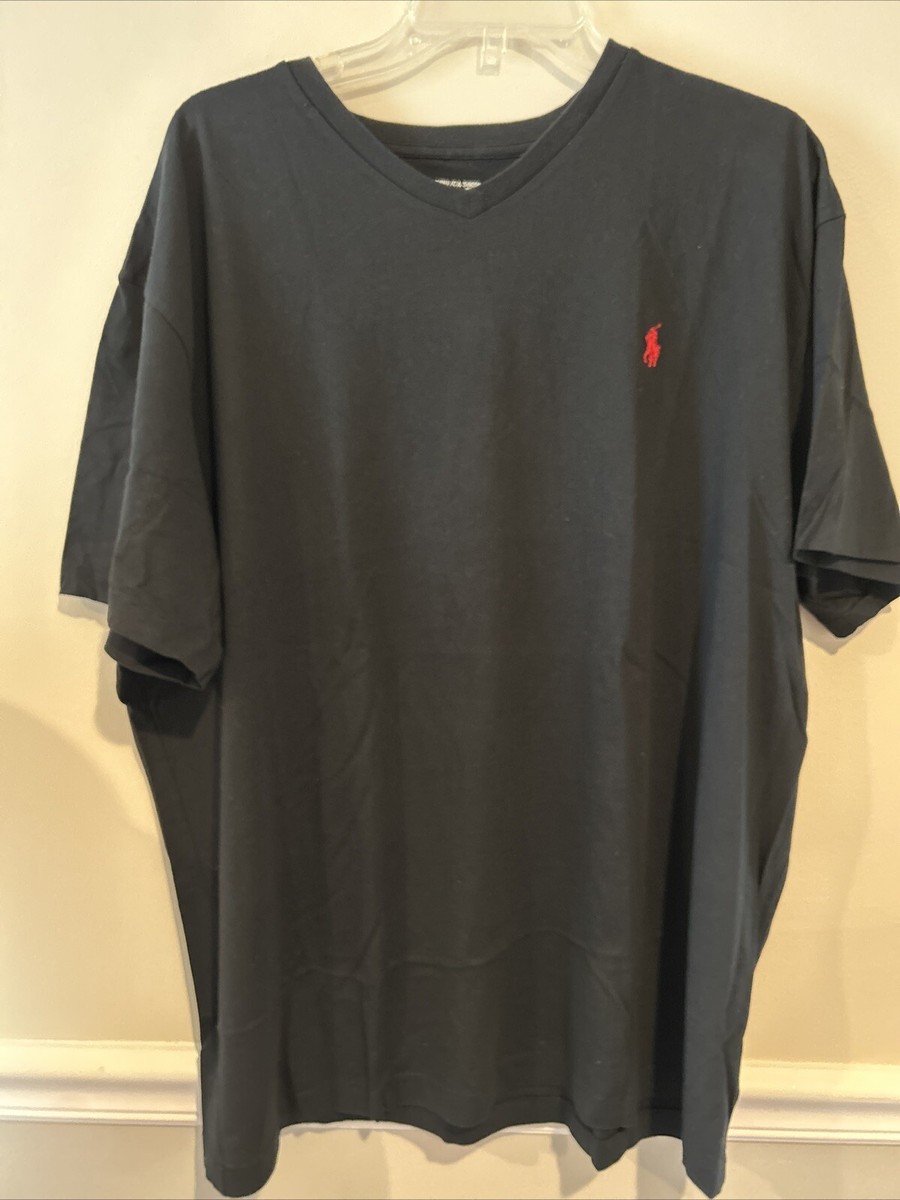 【関税込み】POLO RALPH LAUREN VTG 5 PKT-FULL LENGTH-STRAIGHT NWT VTG 90s Polo Ralph Lauren T Shirt v neck Black XL Single