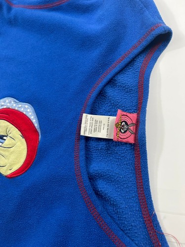 Women's 2002 Tweety Bird Pajama Set NICE warm clean pants shirt y2k vintage blue - Picture 8 of 9