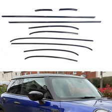 Black Window Strip Moulding Seal Belt Trims For 07-13 Mini Cooper R56 2-door