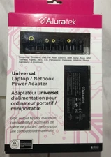 AluraTek Universal Laptop/Notebook Power adapter, black, New