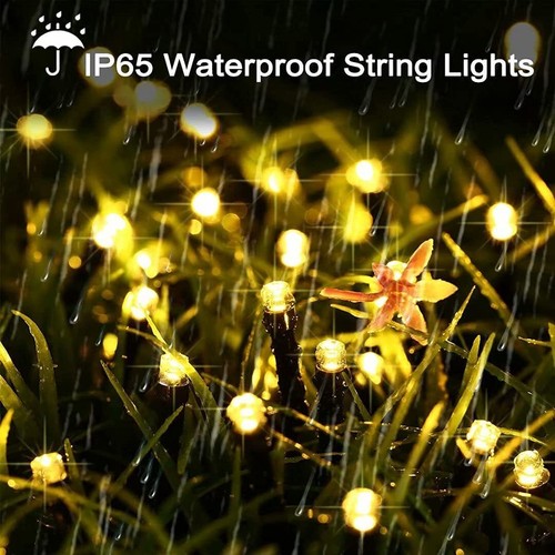 Stringa Fata Solare Luci 100/200/500 LED Esterno Giardino Decorazione Festa Natale - Foto 15 di 30