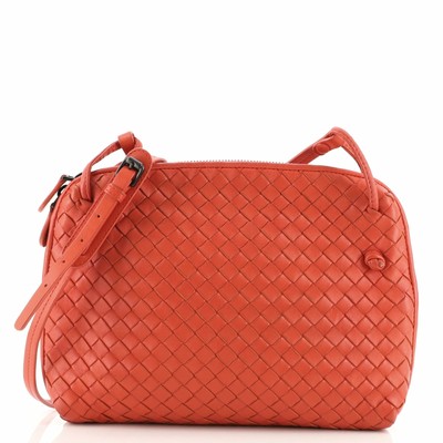 bottega veneta nodini intrecciato nappa leather crossbody