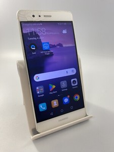 Huawei P9 EVA-L09 silber entsperrt 32GB 5,2" 12MP 3GB Android Smartphone rissig