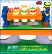 Vtech Cody Carpenter's Light n Learn Bench - Excellent - Free Shipping