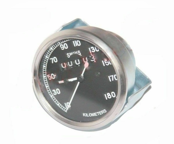 Smiths Kopie Speedo 0-180 Km/H Schwarz Faced FüR Royal Enfield BSA Norton @ US-image