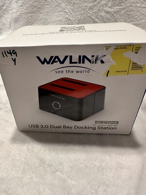WAVLINK USB 3.0 to 2.5'' 3.5'' SATA Hard drive Docking Station Dual Bay HDD/SDD